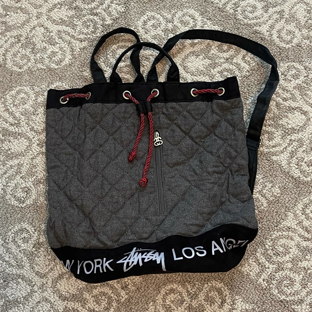 STUSSY drawstring backpack